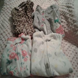 Fleece baby PJ's